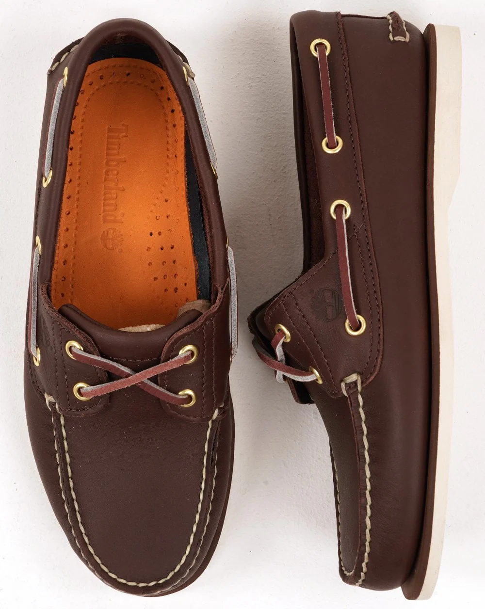 Timberland Classic 2 Eye Boat Shoes Brown - Image 3