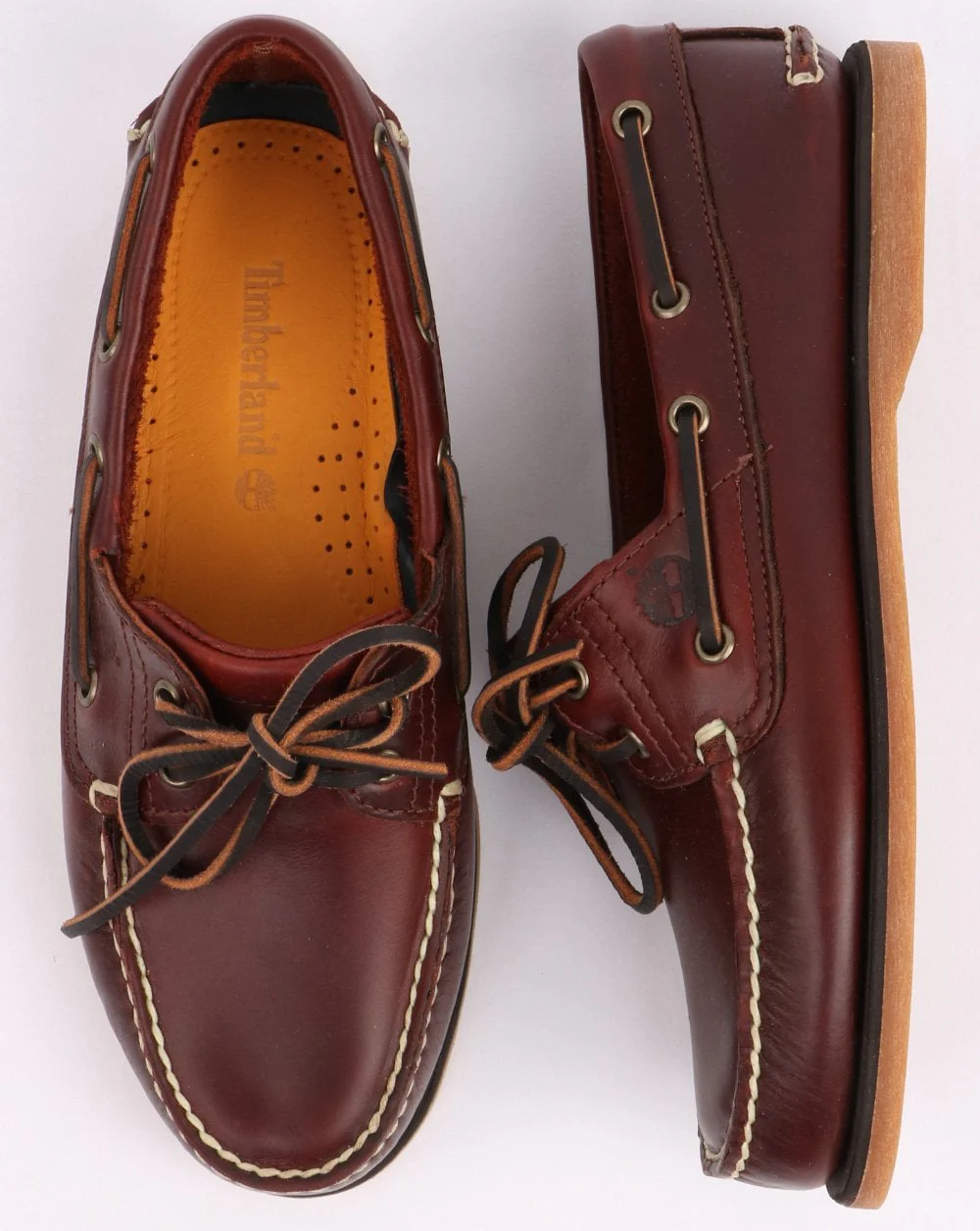 Timberland Classic Boat 2 Eye Shoe Mid Brown - Image 3