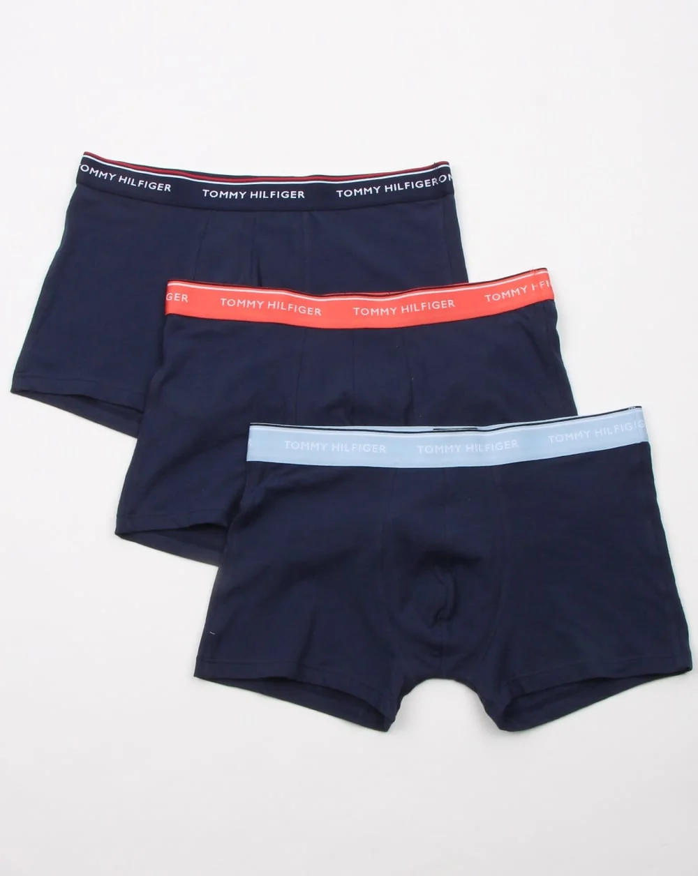 Tommy Hilfiger 3 Pack Boxers Navy/Sky/Coral - Image 2