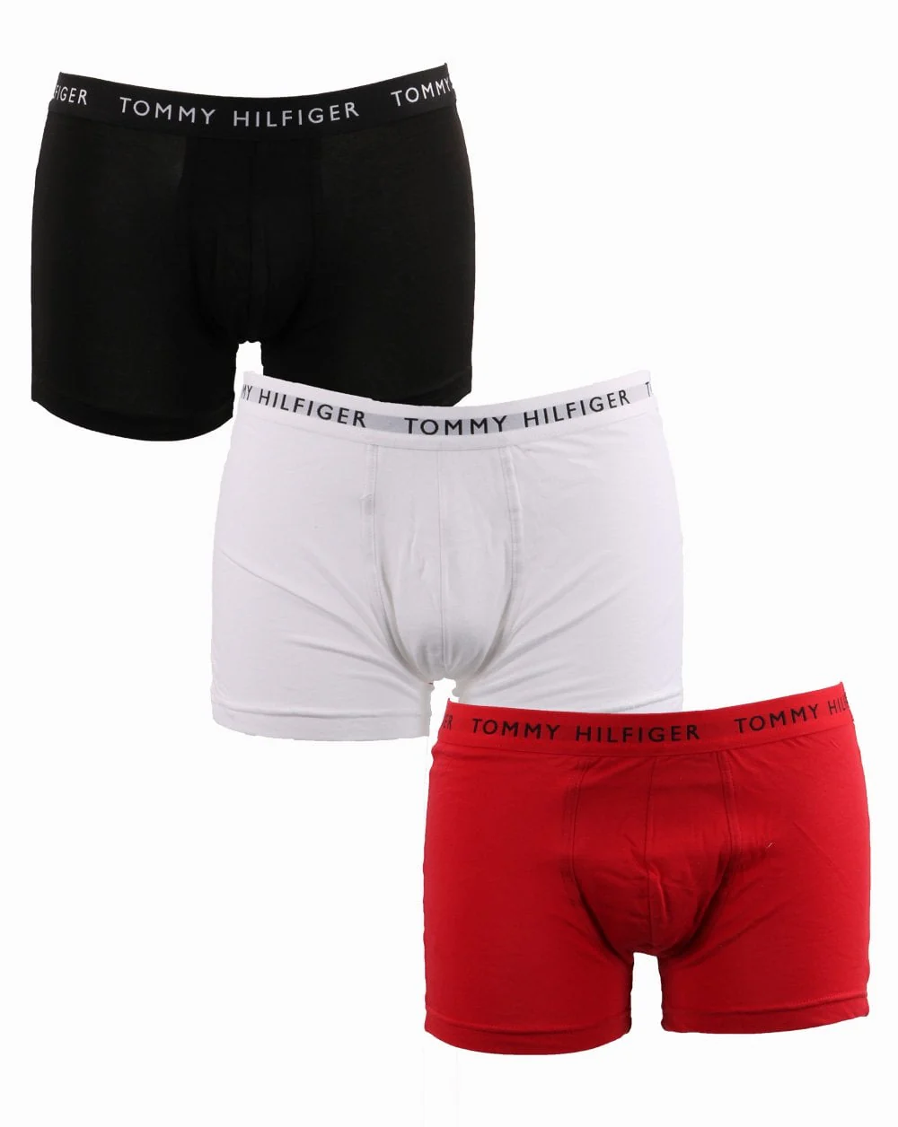 Tommy Hilfiger 3 Pack Trunks White/Desert Sky/red