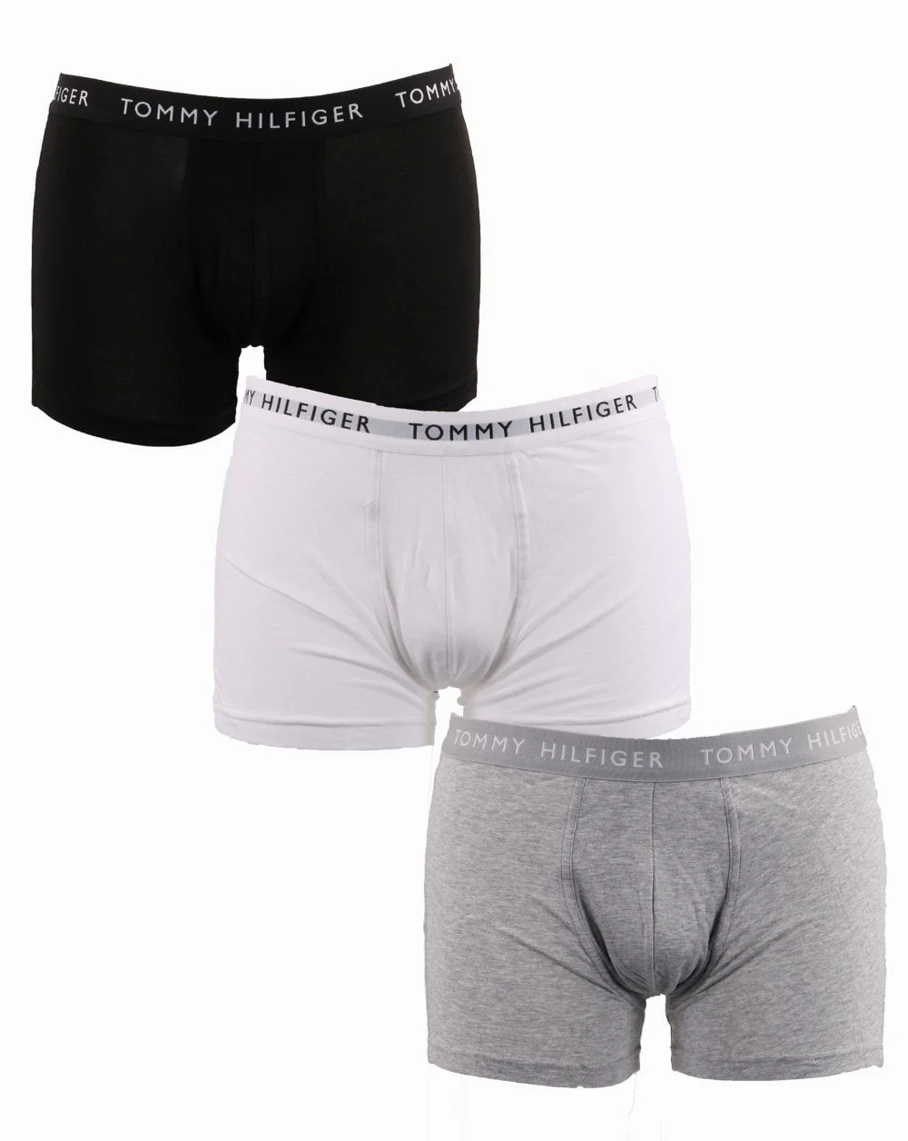 Tommy Hilfiger 3 Pack Trunks White/Grey/Black