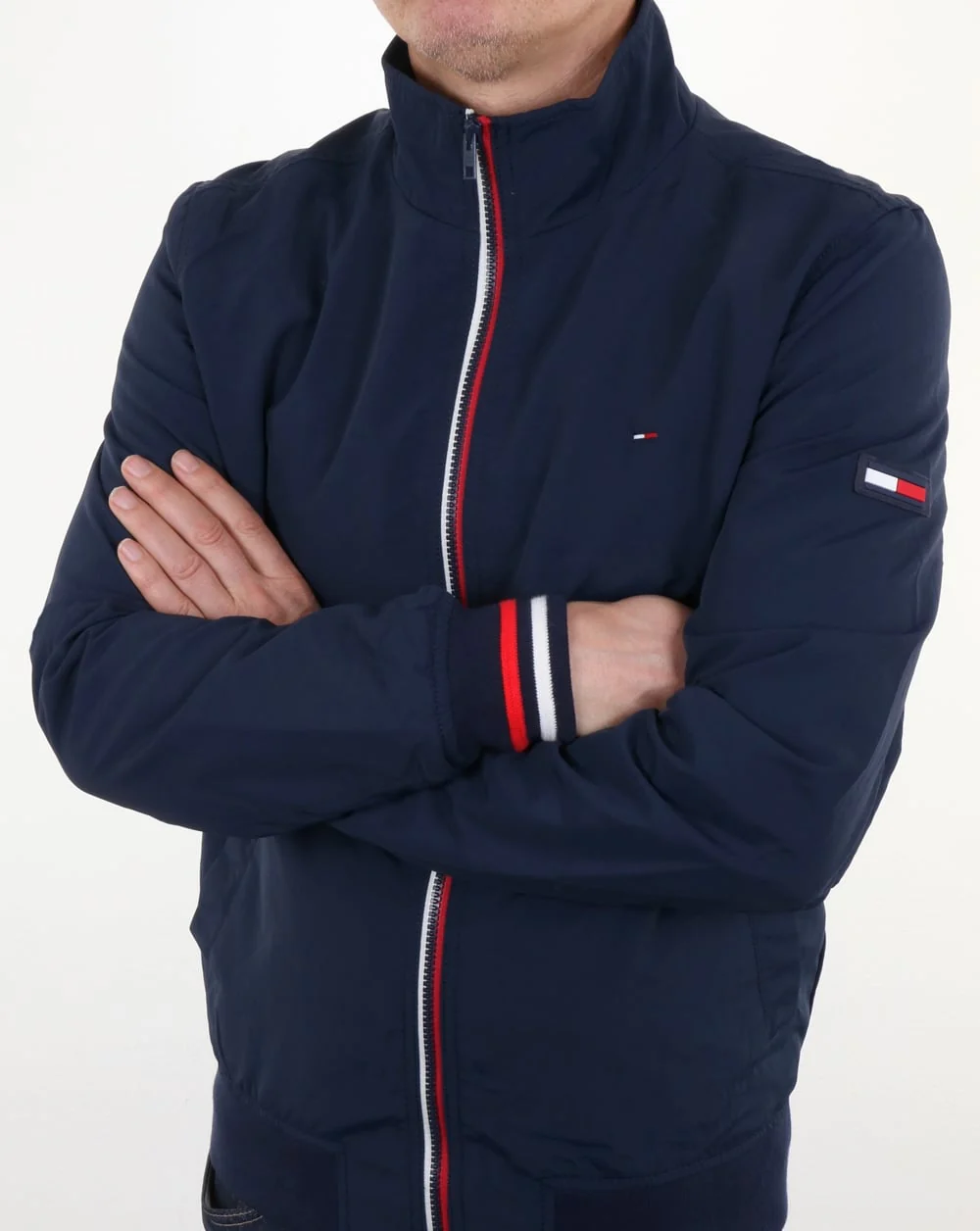 Tommy Hilfiger Casual Bomber Jacket Navy - Image 4
