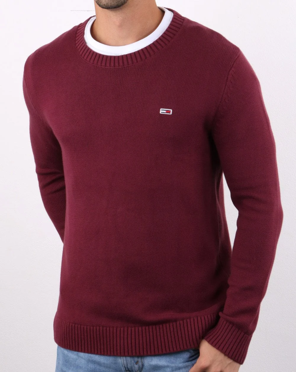 Tommy Hilfiger Classic Jumper Burgundy - Image 3
