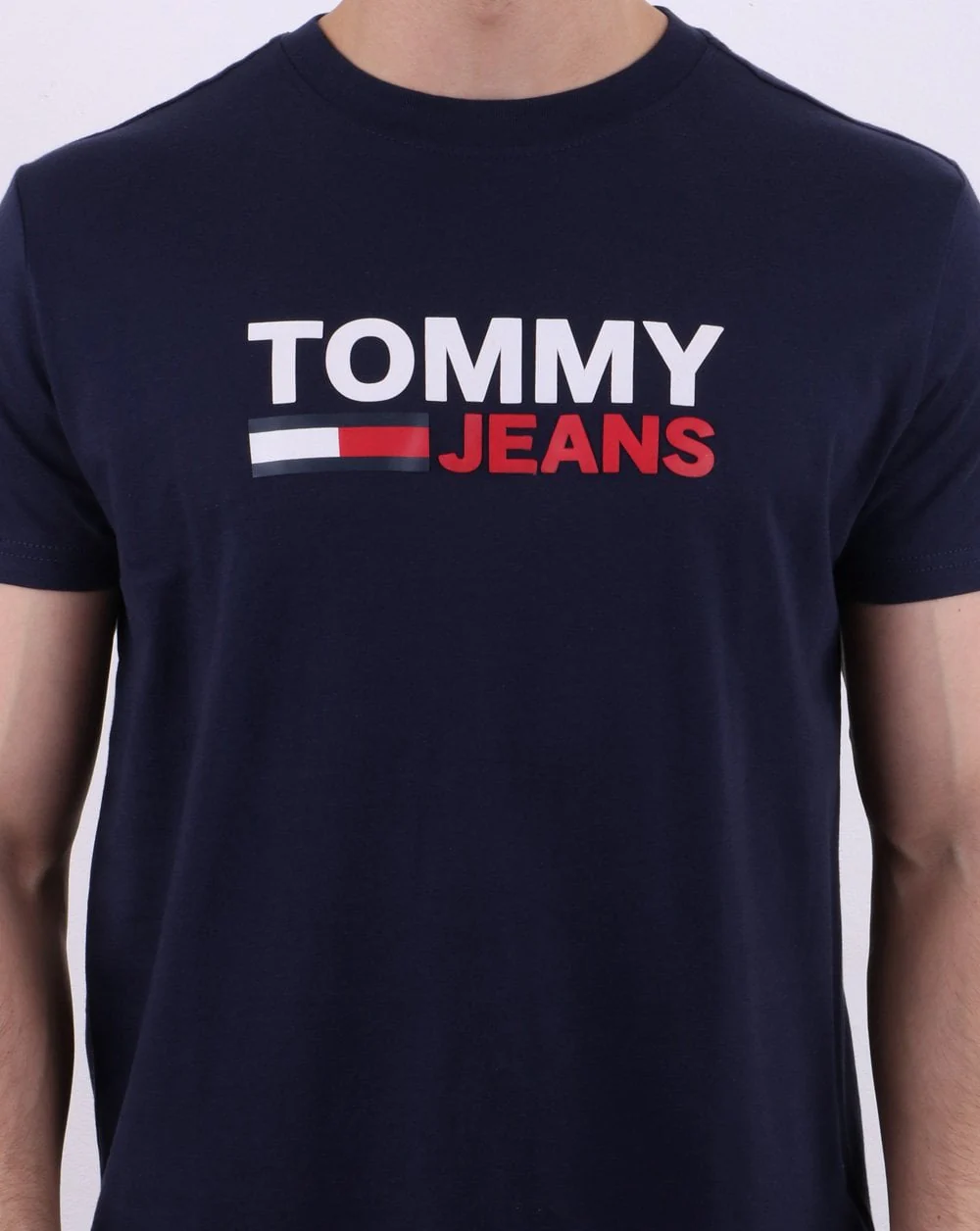 Tommy Hilfiger Corp Logo T-shirt Navy - Image 4