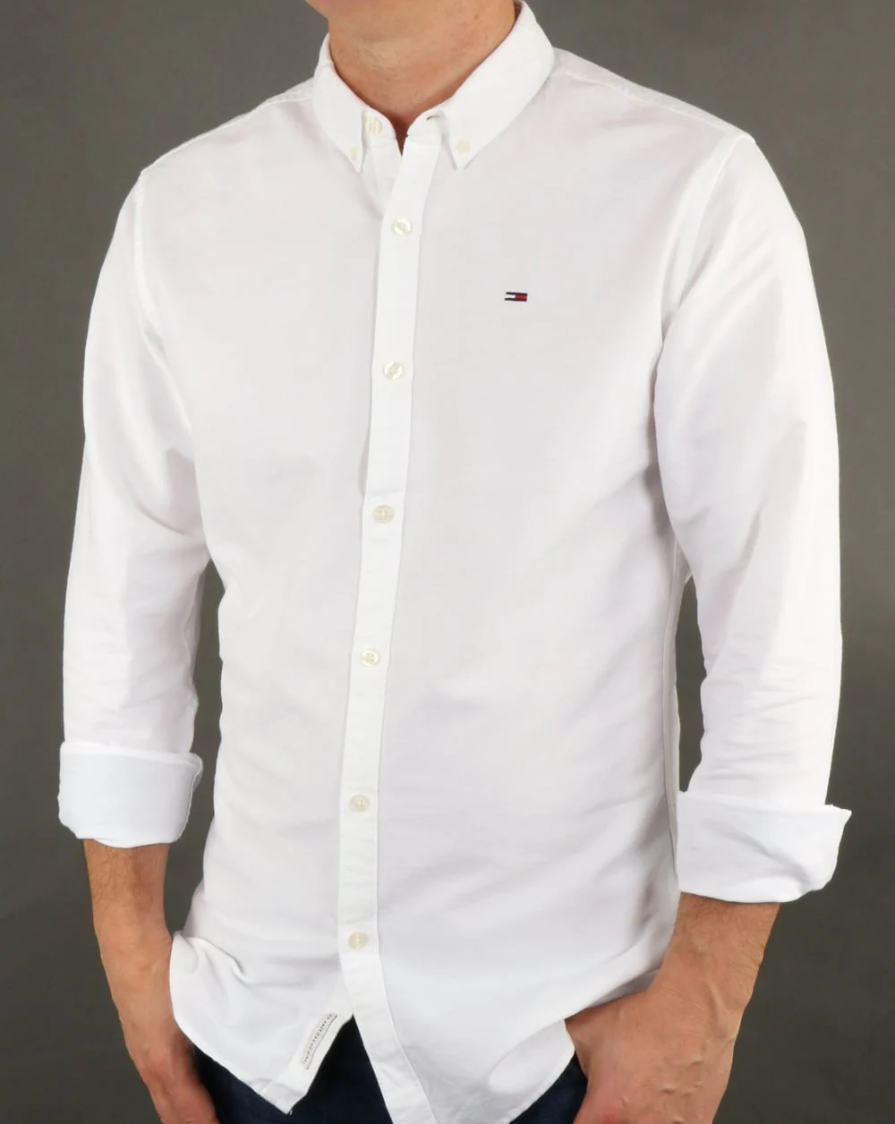 Tommy Hilfiger Cotton Oxford Shirt Classic White