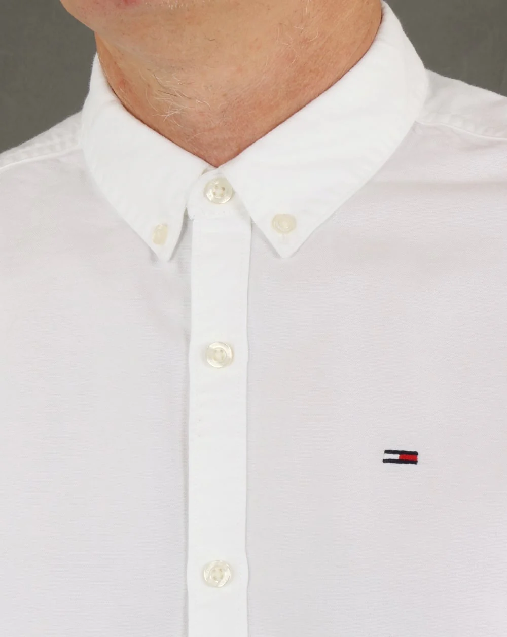 Tommy Hilfiger Cotton Oxford Shirt Classic White - Image 2