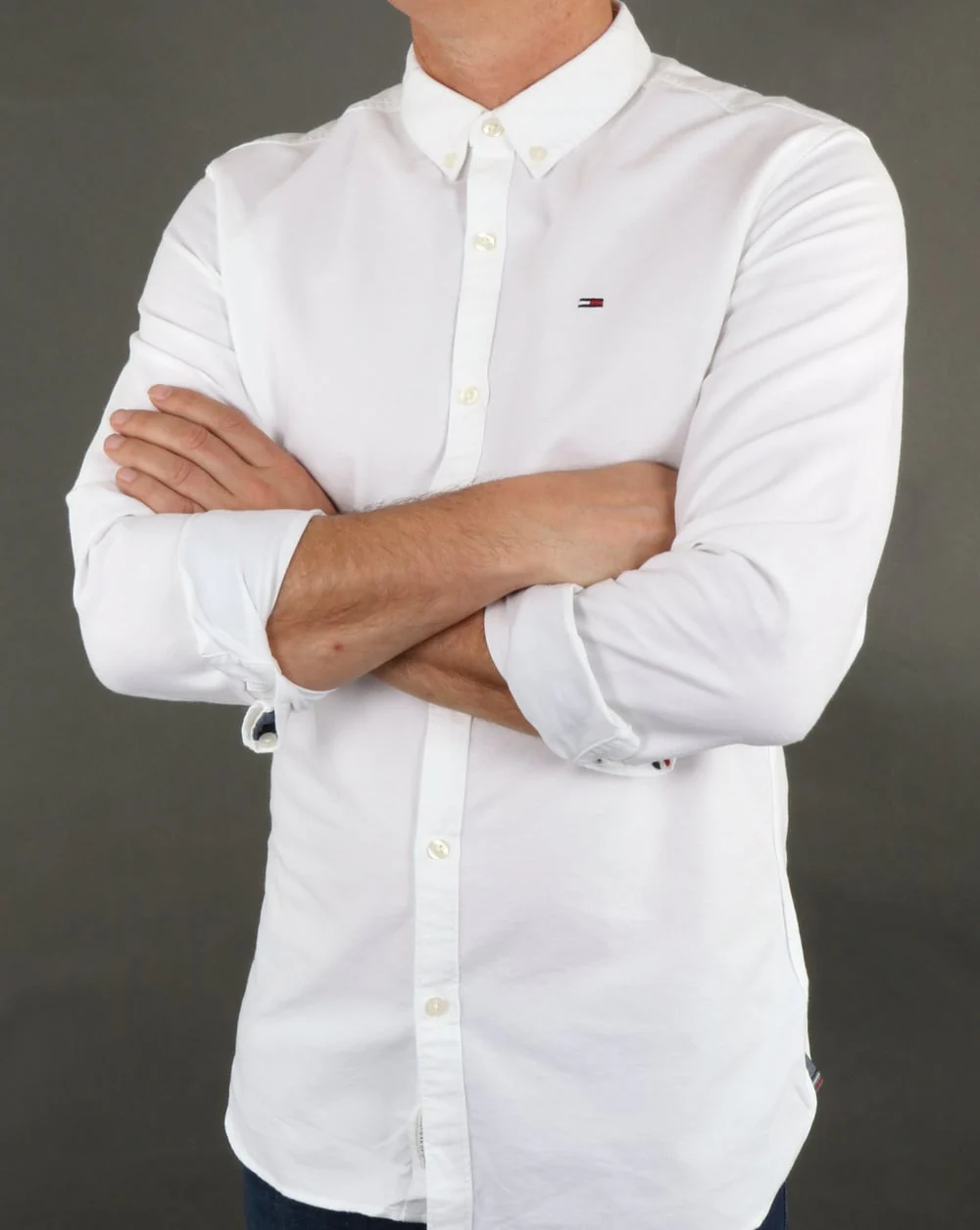 Tommy Hilfiger Cotton Oxford Shirt Classic White - Image 3