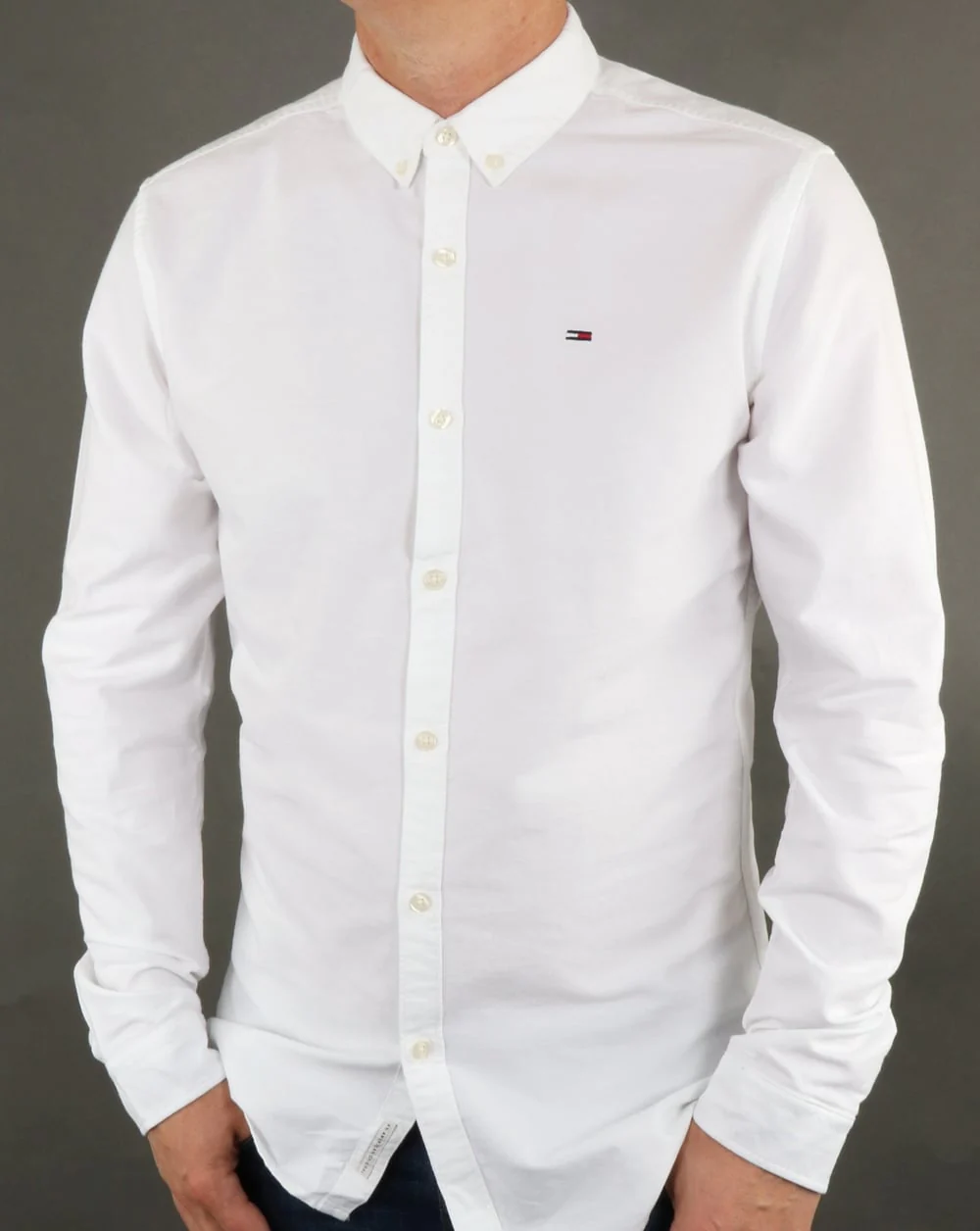 Tommy Hilfiger Cotton Oxford Shirt Classic White - Image 4