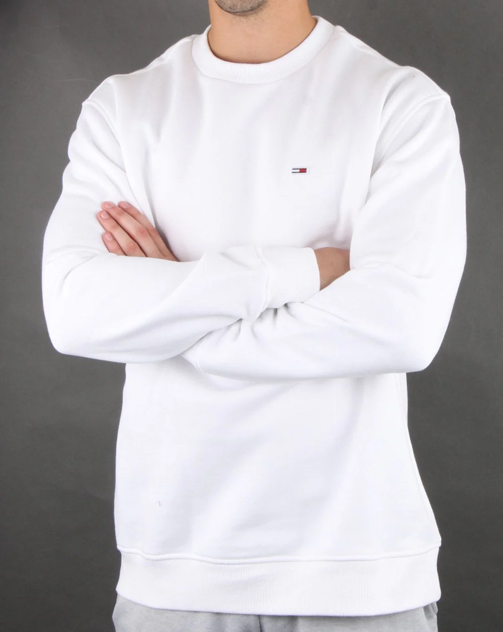 Tommy Hilfiger Crew Neck Sweatshirt White - Image 3