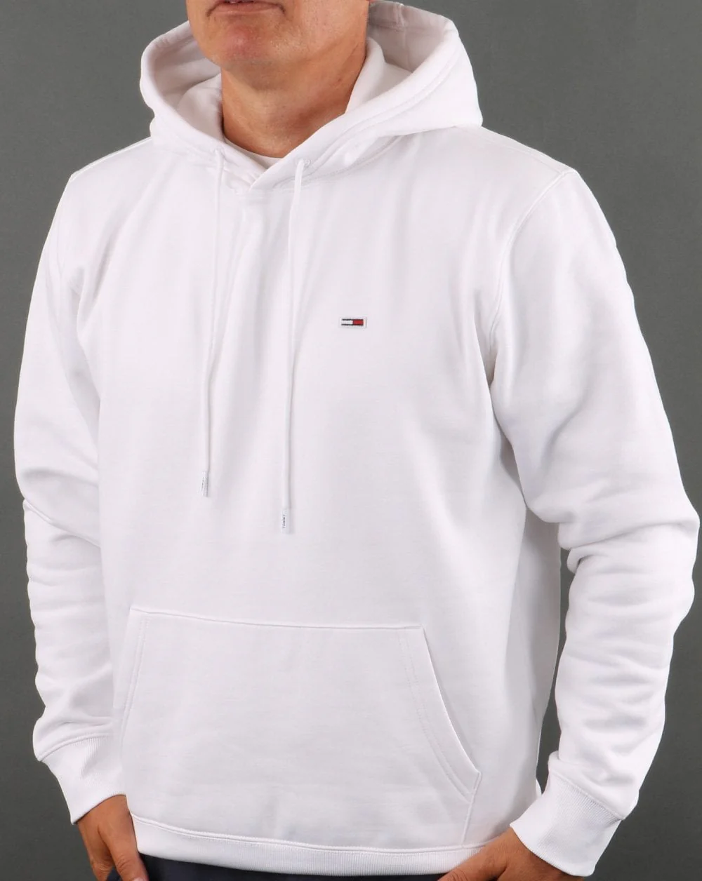 Tommy Hilfiger Fleece Hoody White - Image 2