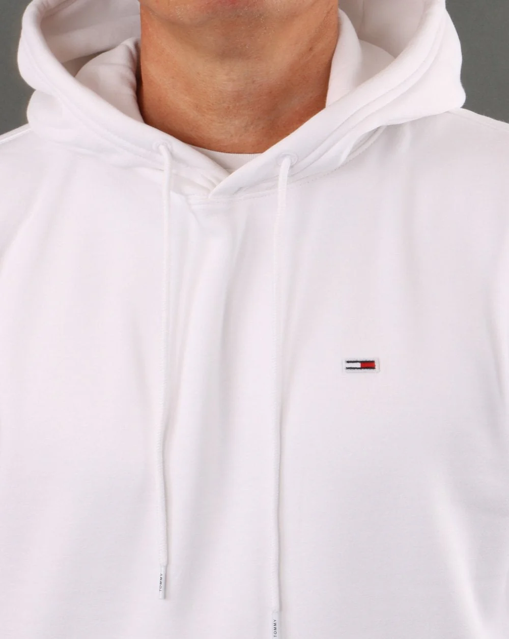 Tommy Hilfiger Fleece Hoody White - Image 3