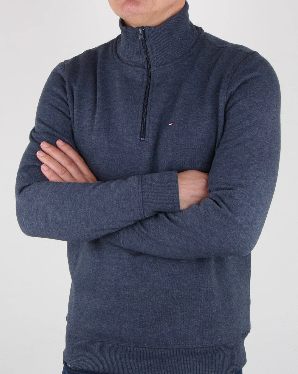 Tommy Hilfiger Half Zip Jumper Navy - Image 3