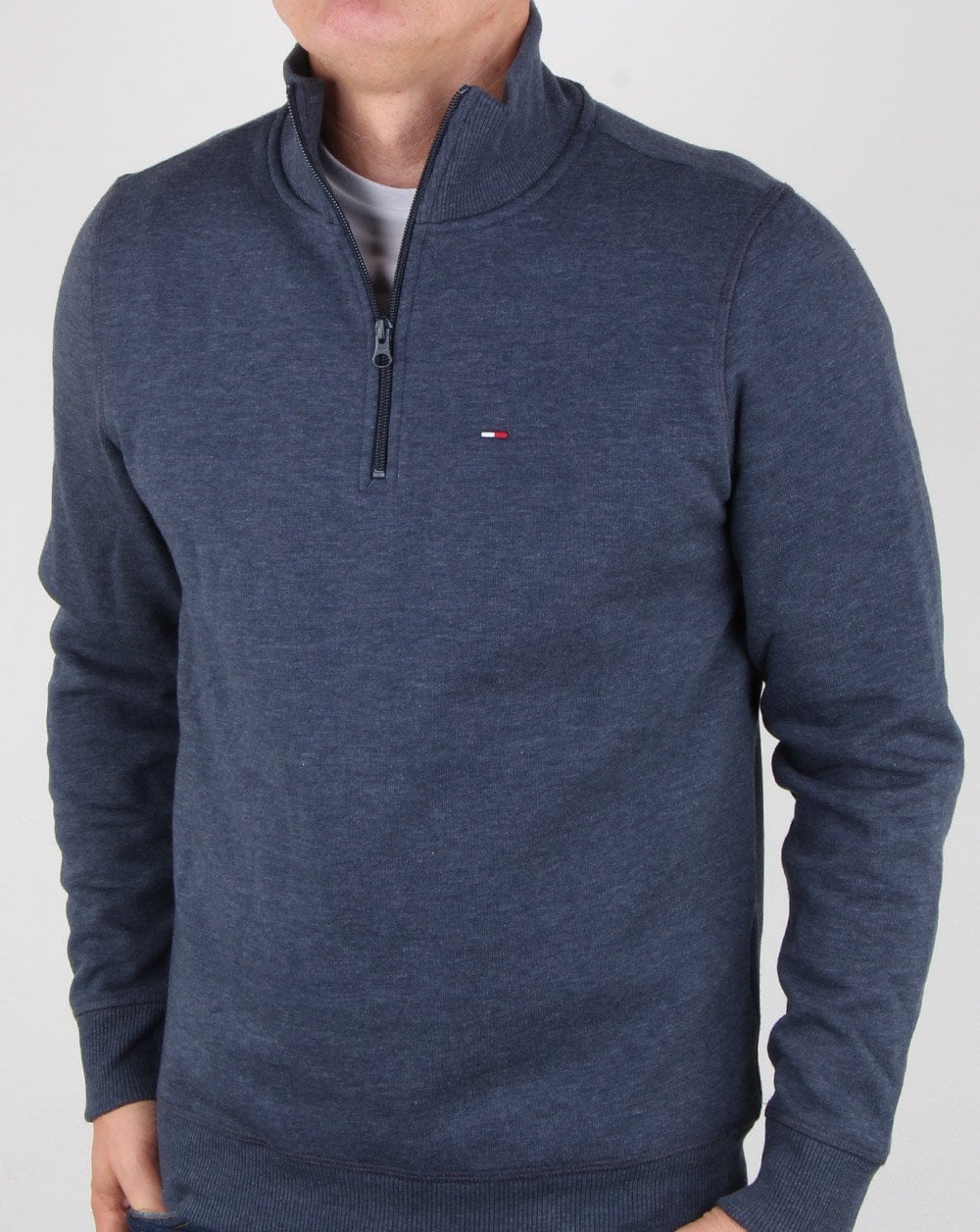 Tommy Hilfiger Half Zip Jumper Navy - Image 4