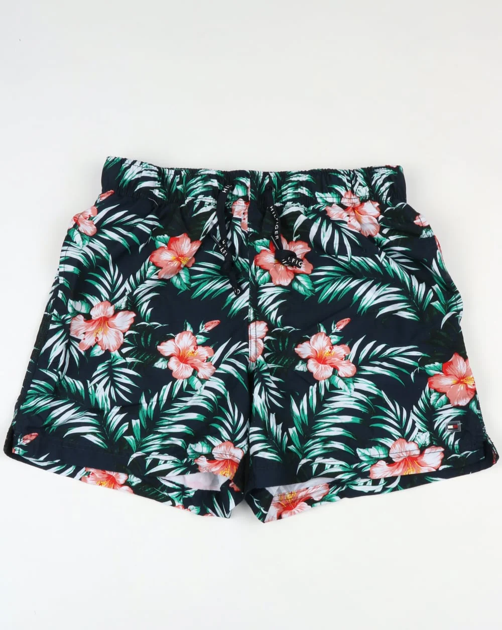 Tommy Hilfiger Hibiscus Floral Print Swim Shorts