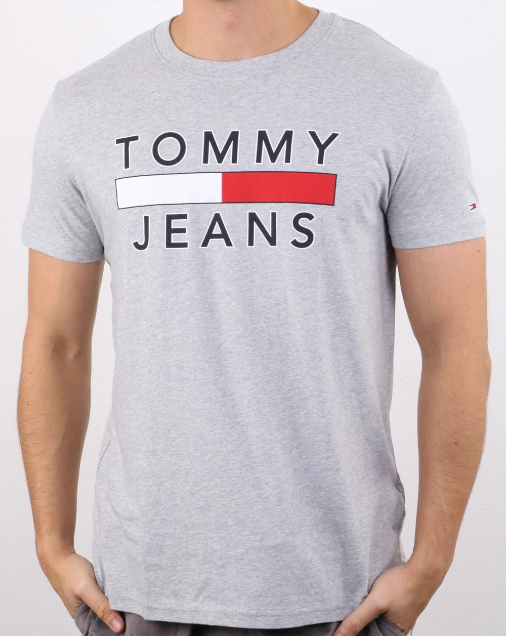 Tommy Hilfiger Logo T-shirt Light Grey