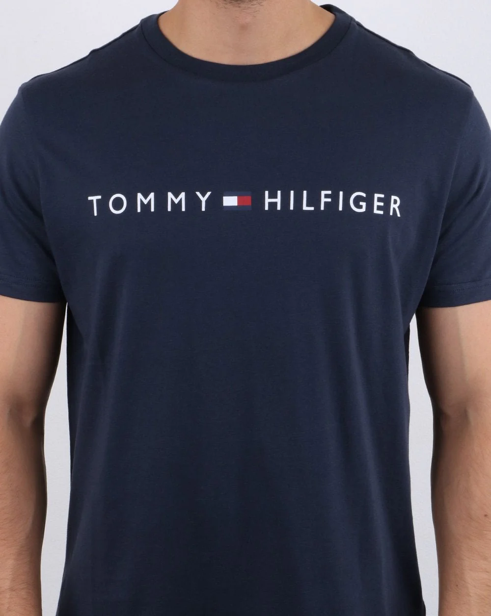 Tommy Hilfiger Logo T-shirt Navy - Image 3