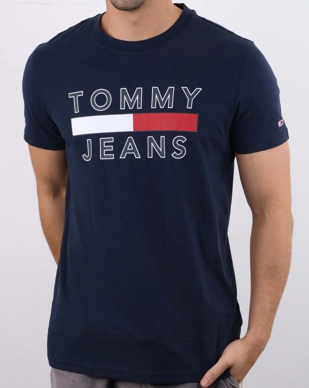 Tommy Hilfiger Logo T-shirt Navy - Image 2