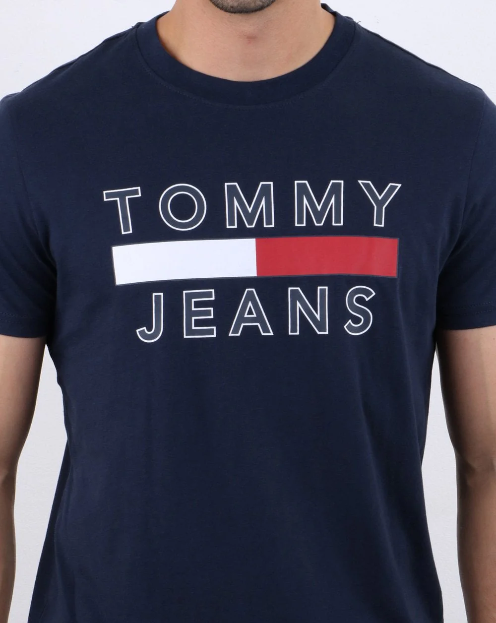 Tommy Hilfiger Logo T-shirt Navy - Image 3