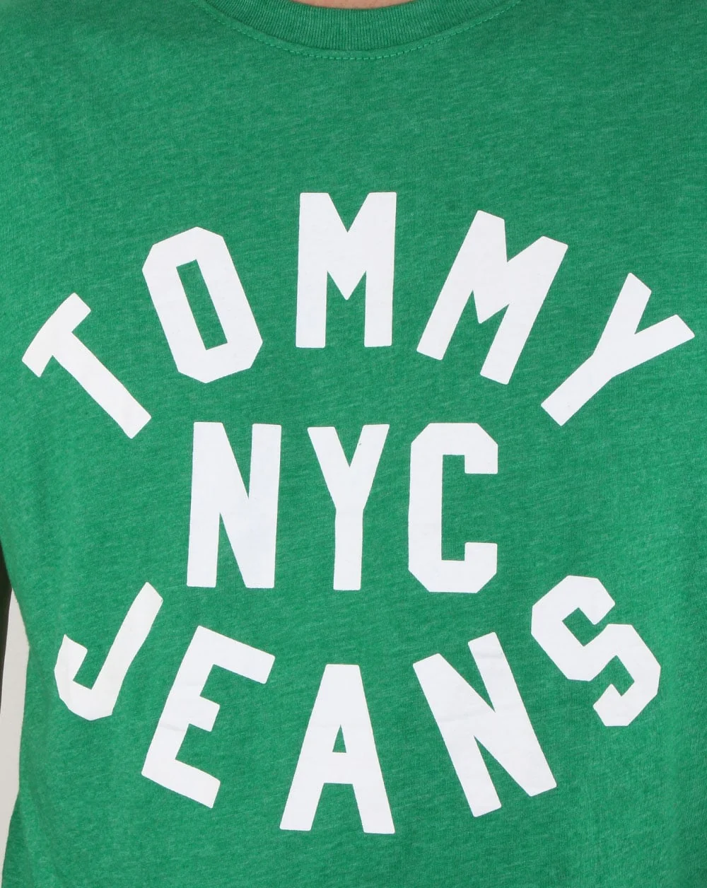 Tommy Hilfiger Nyc Logo T Shirt Jellybean Green - Image 2