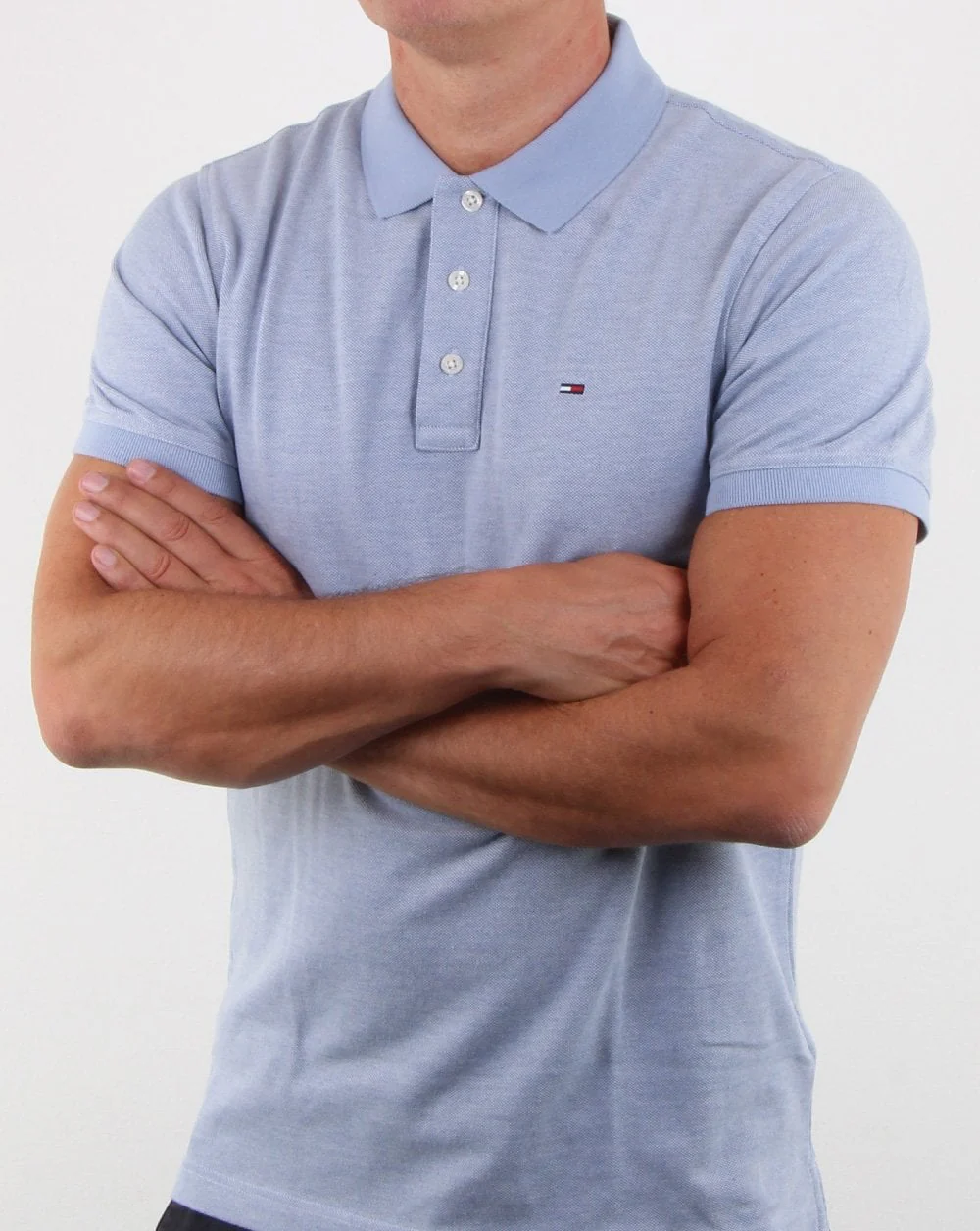 Tommy Hilfiger Oxford Polo Blue - Image 3