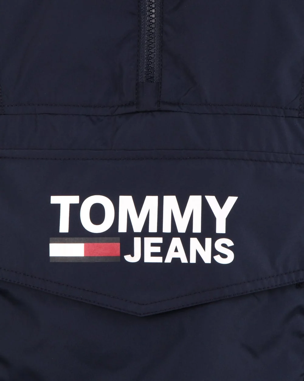 Tommy Hilfiger Pop Over Anorak Navy - Image 2