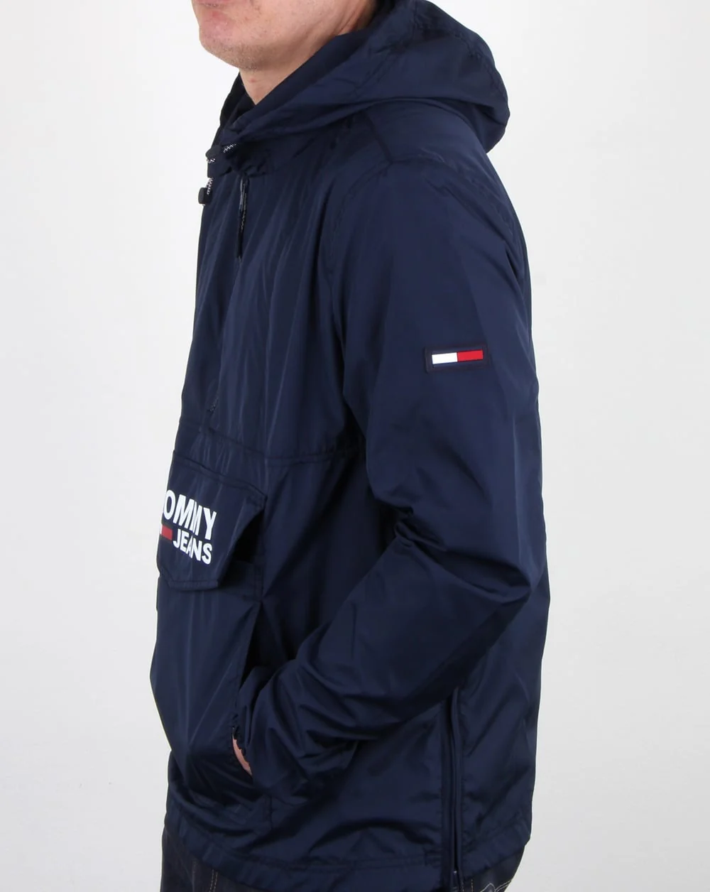 Tommy Hilfiger Pop Over Anorak Navy - Image 4
