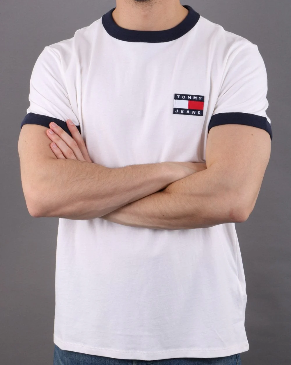 Tommy Hilfiger Ringer T-shirt White - Image 2