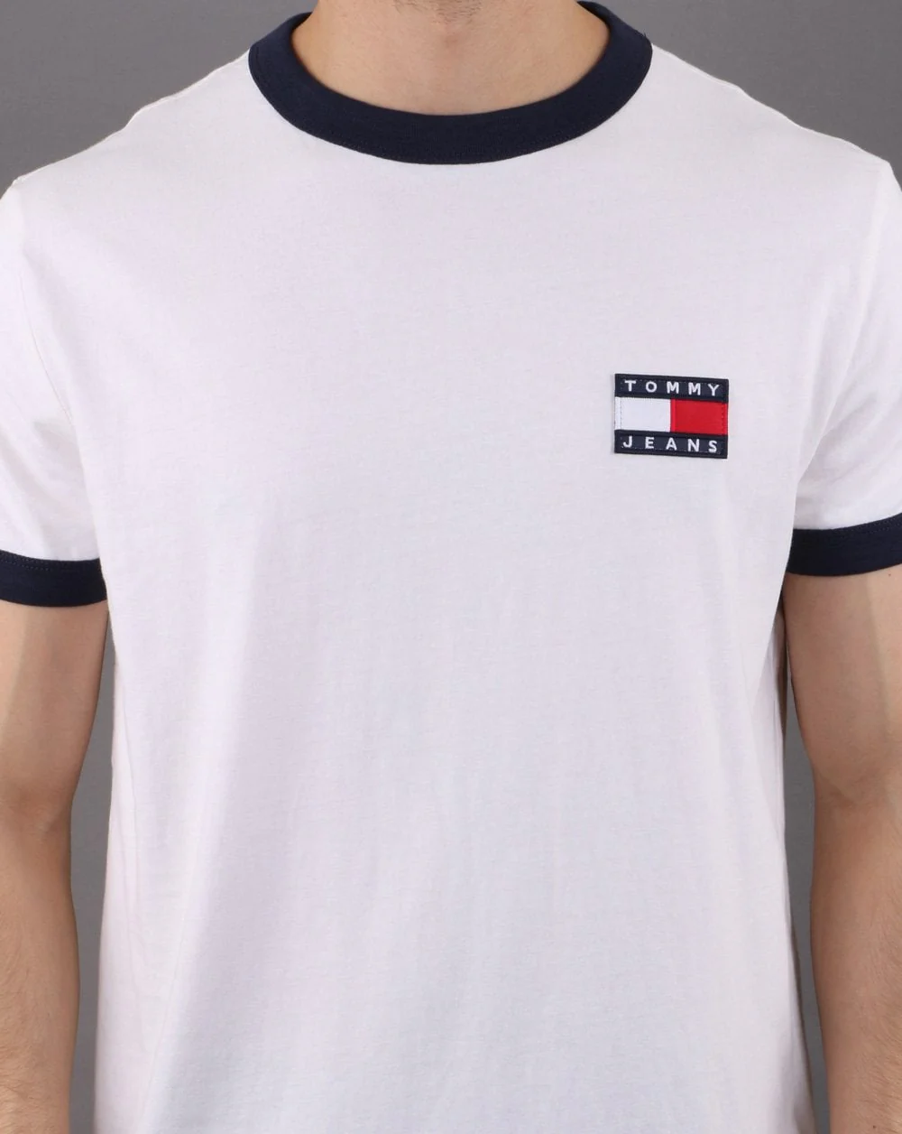 Tommy Hilfiger Ringer T-shirt White - Image 4