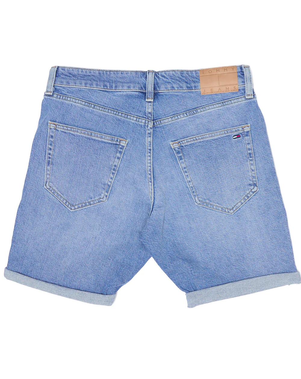 Tommy Jeans Scanton Whiskered Denim Shorts Denim Medium - Image 3