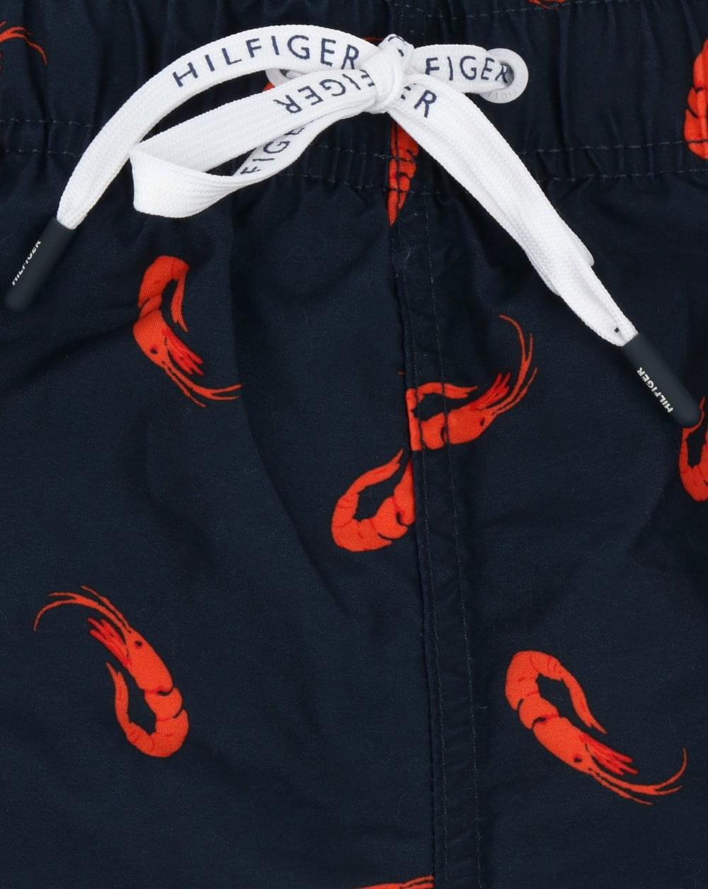 Tommy Hilfiger Shrimp Print Swim Shorts Navy - Image 2