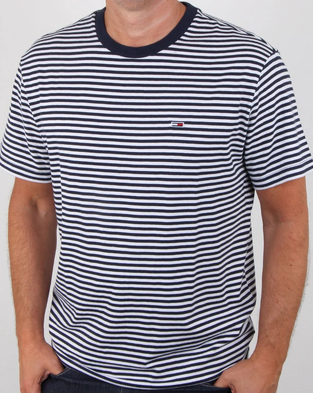 Tommy Hilfiger Stripe Tee Navy Blue