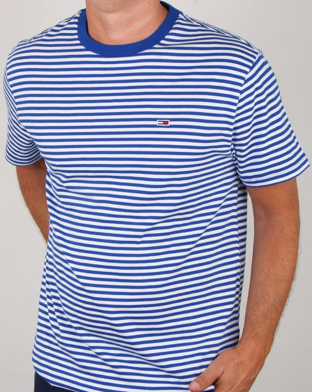 Tommy Hilfiger Stripe Tee Royal Blue