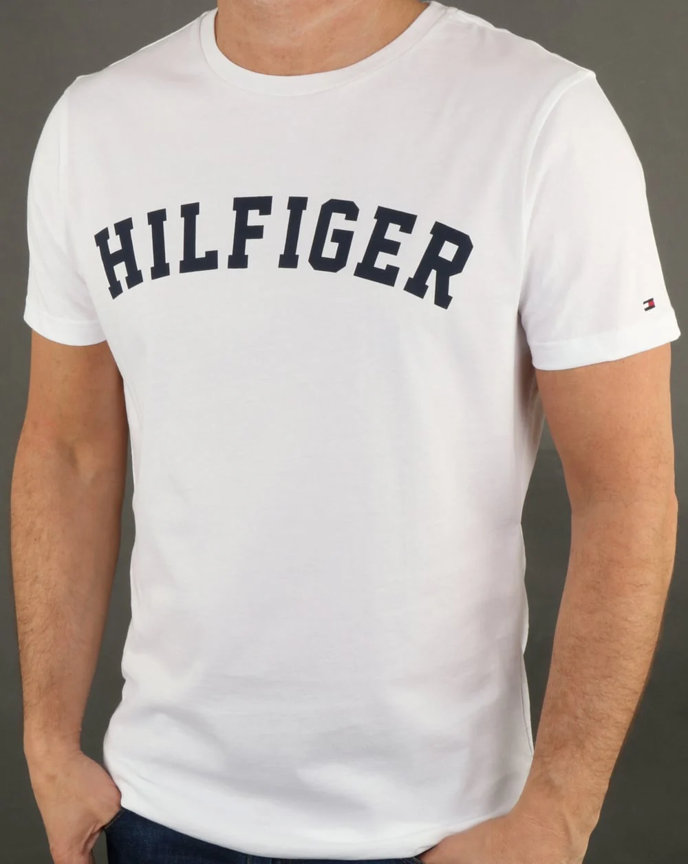 Tommy Hilfiger Text Logo T Shirt White