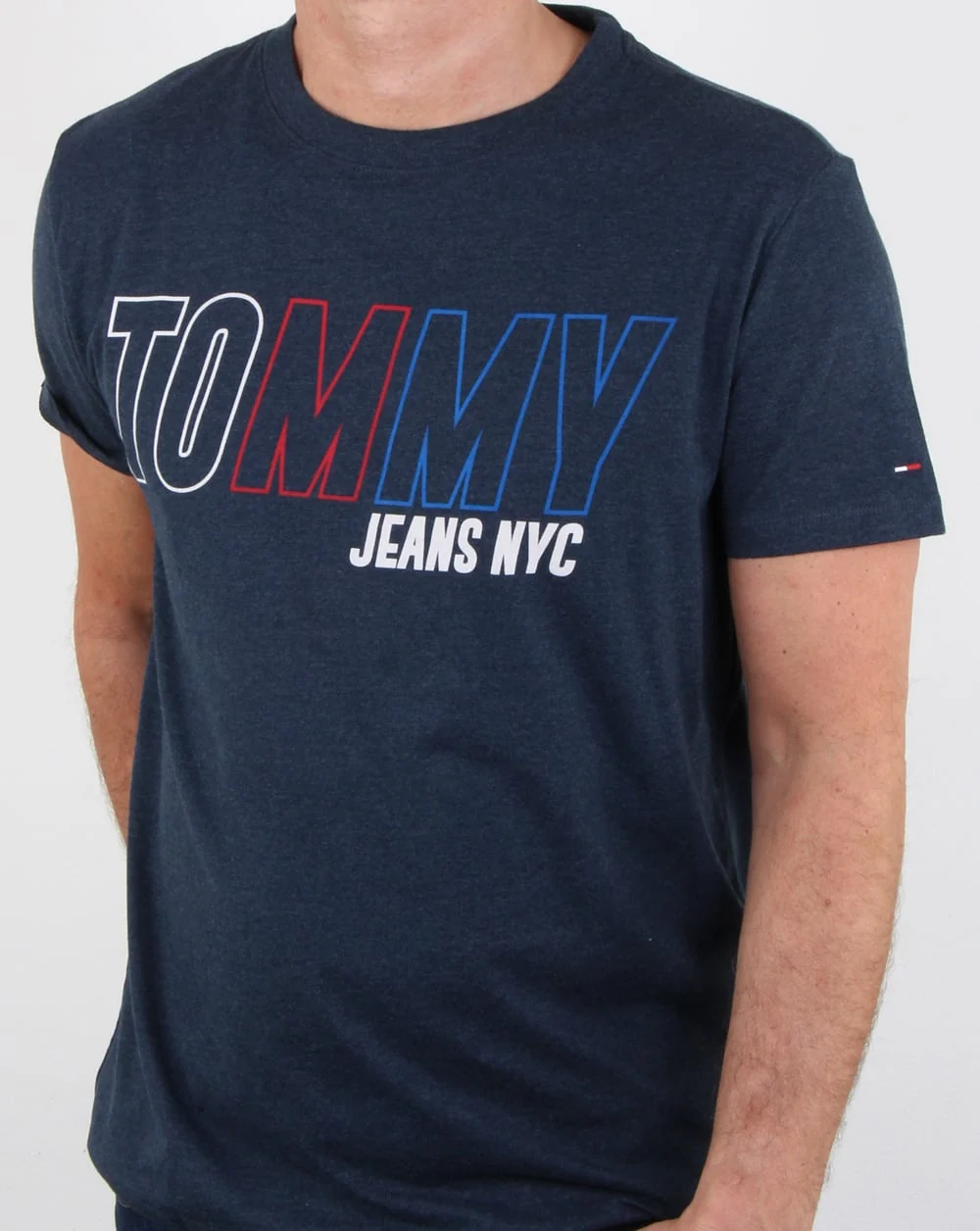 Tommy Hilfiger Vintage Graphic T Shirt Navy - Image 3
