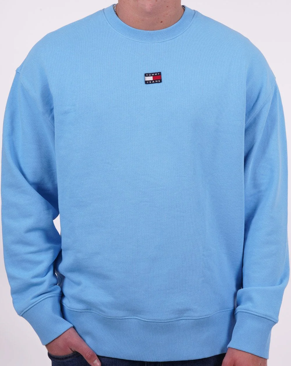 Tommy Jeans Badge Sweatshirt Sky Blue