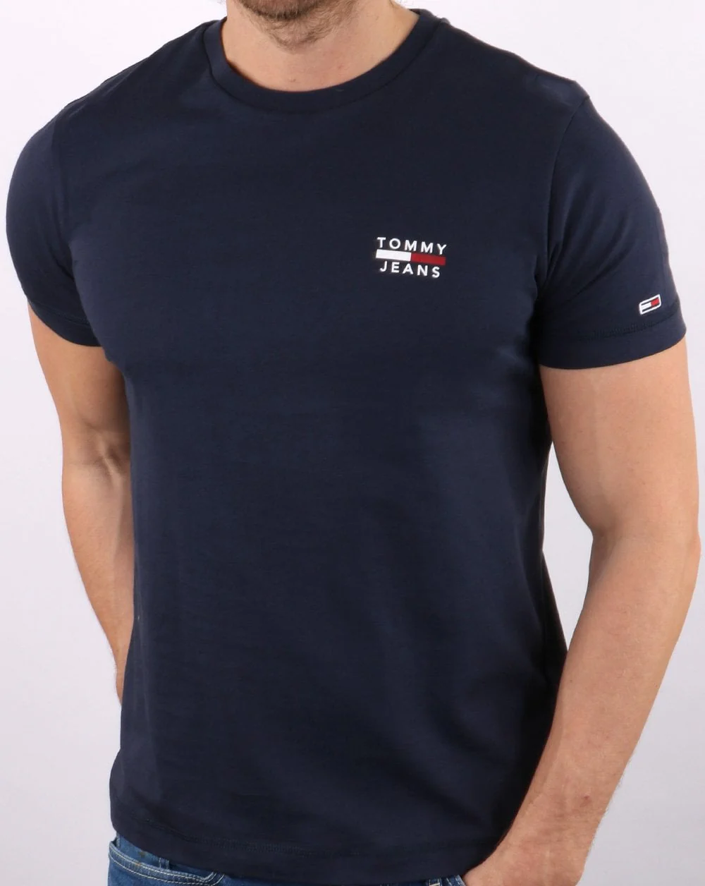 Tommy Jeans Chest Logo T-shirt Navy - Image 2