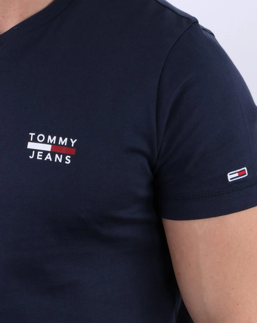 Tommy Jeans Chest Logo T-shirt Navy - Image 3
