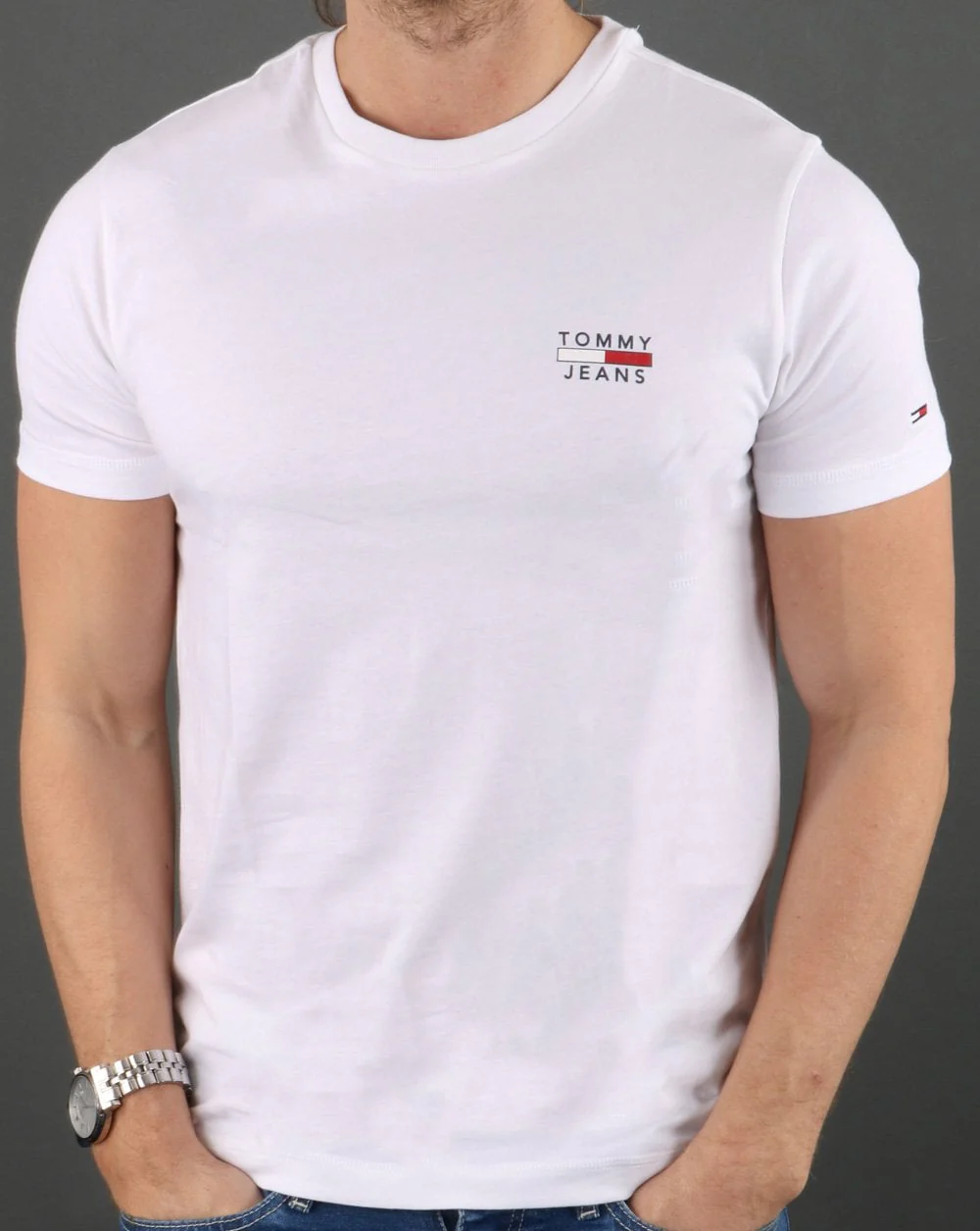 Tommy Jeans Chest Logo T-shirt White