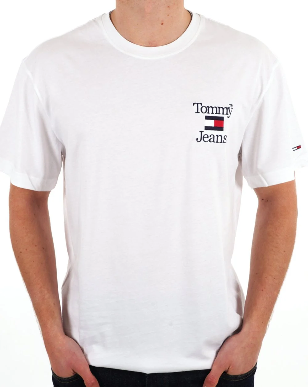 Tommy Jeans Chest Logo T-shirt White - Image 2