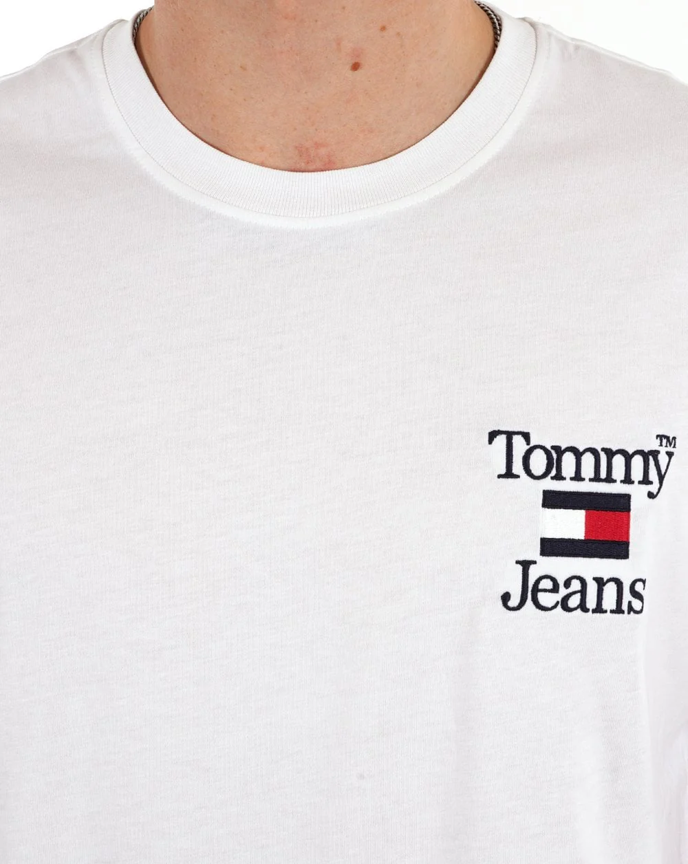 Tommy Jeans Chest Logo T-shirt White - Image 3