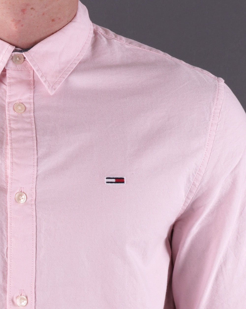 Tommy Jeans Classic Oxford Shirt Pink - Image 2