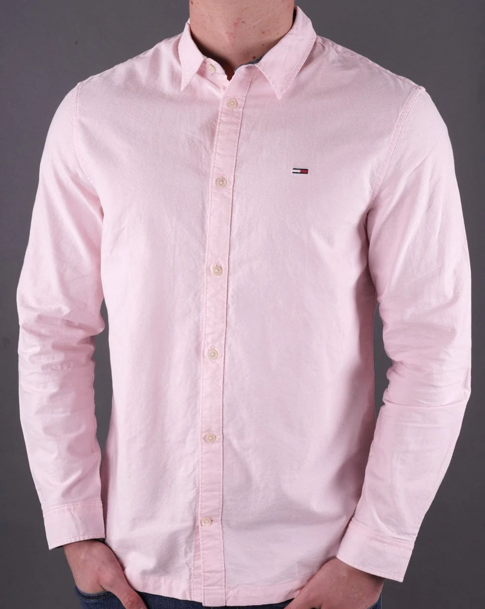 Tommy Jeans Classic Oxford Shirt Pink - Image 4