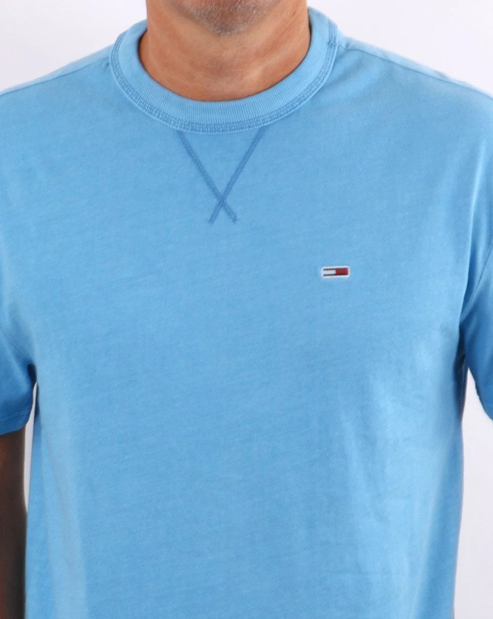 Tommy Jeans Classic Washed T-shirt Blue - Image 3