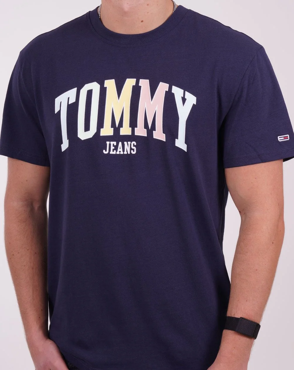 Tommy Jeans College Logo T-shirt Navy - Image 3