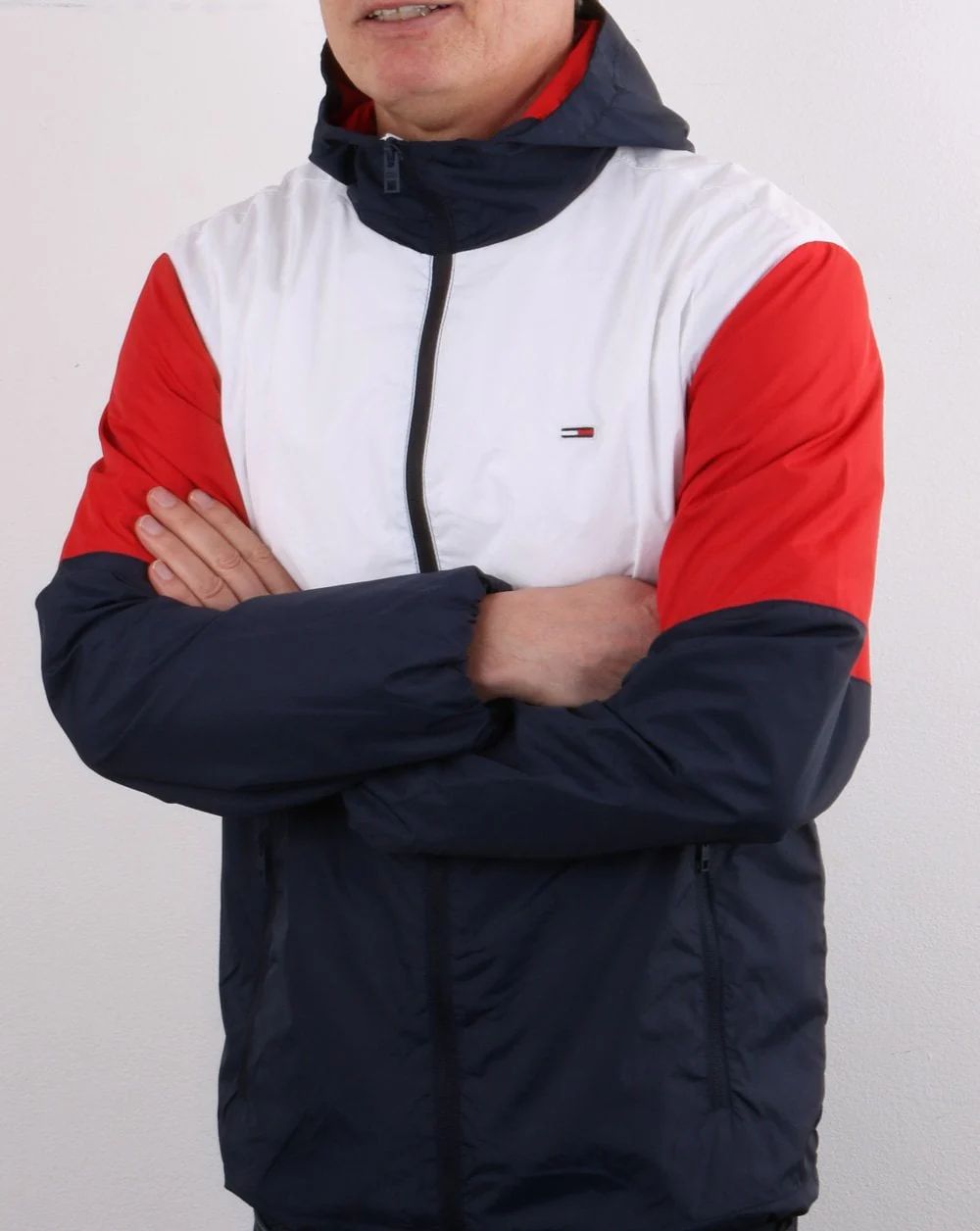 Tommy Jeans Colorblock Windbreaker White - Image 3