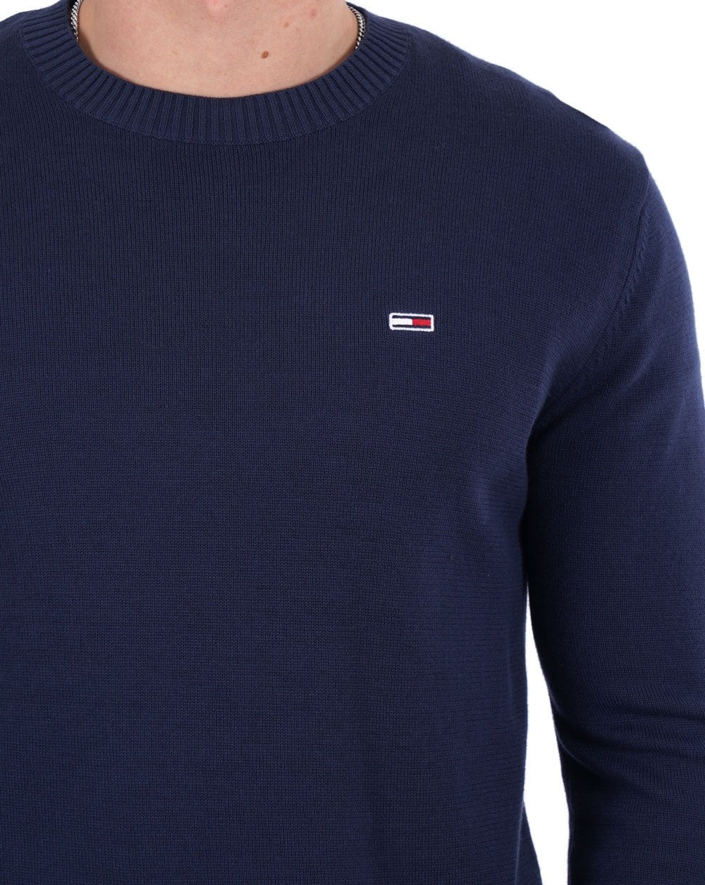 Tommy Jeans Crew Neck Jumper Navy - Image 2