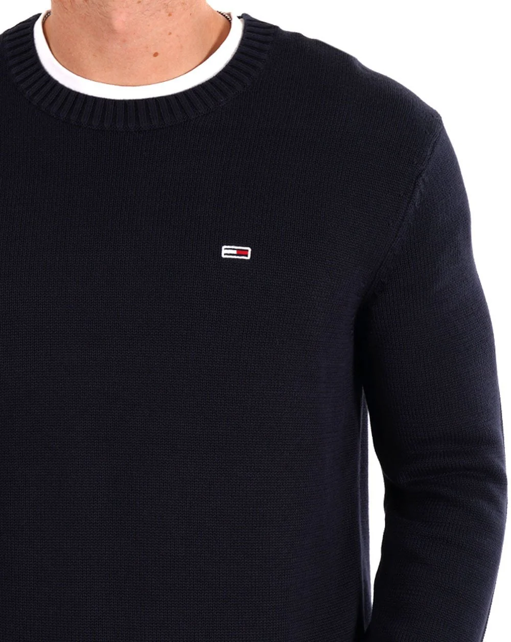 Tommy Jeans Crew Neck Jumper Navy - Image 2