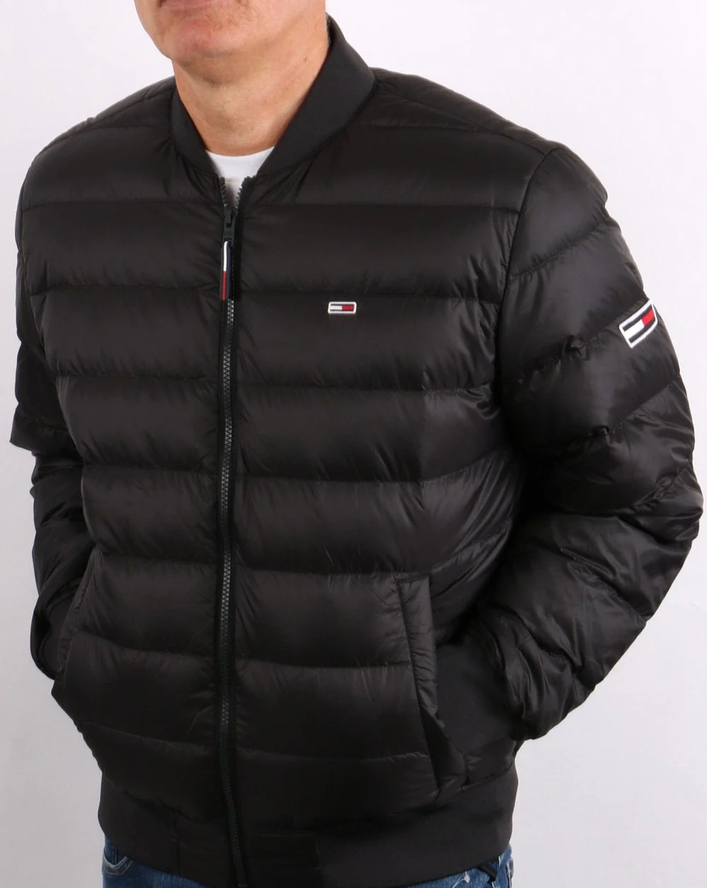 Tommy Jeans Down Bomber Jacket Black - Image 3