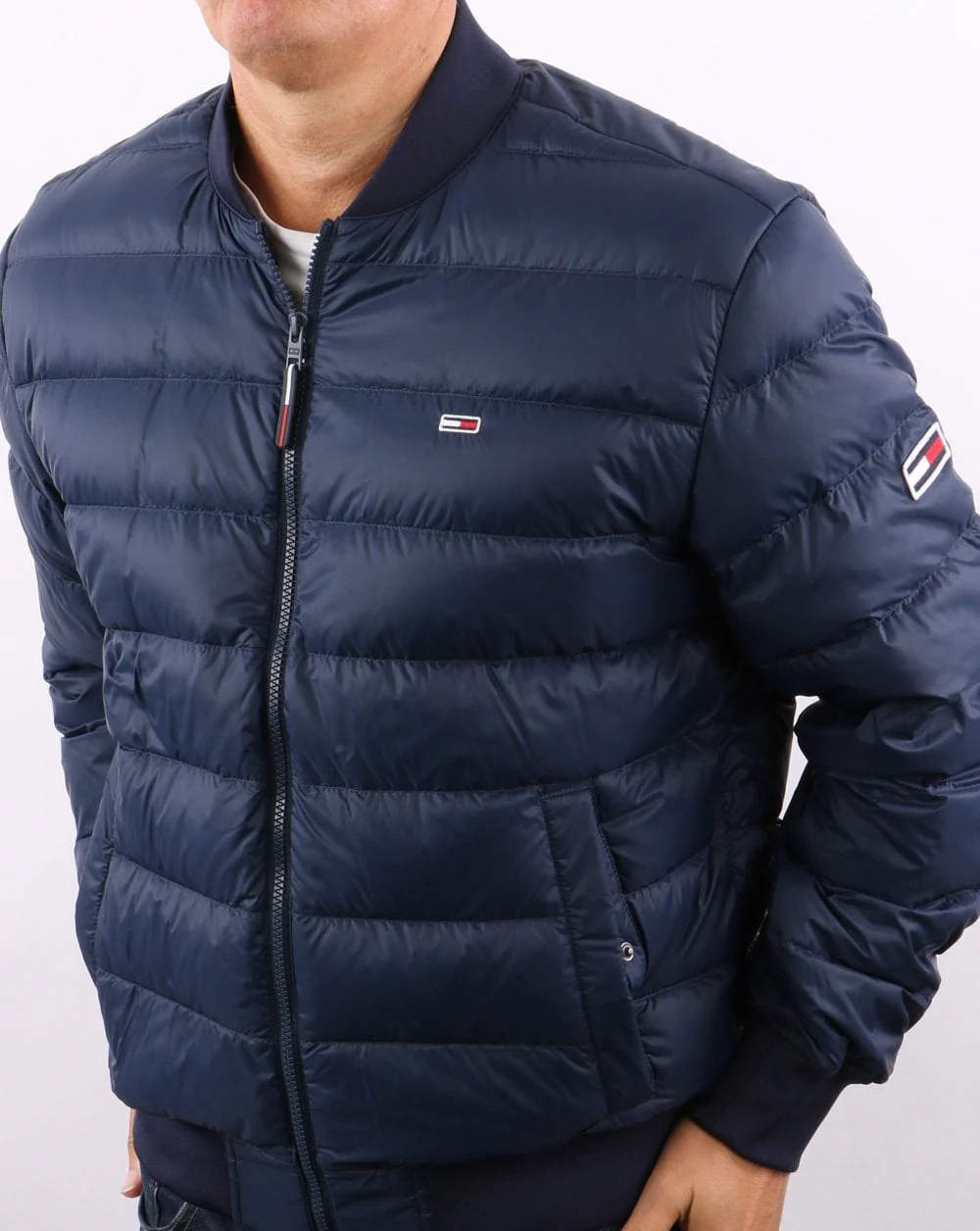 Tommy Jeans Down Bomber Jacket Navy - Image 3