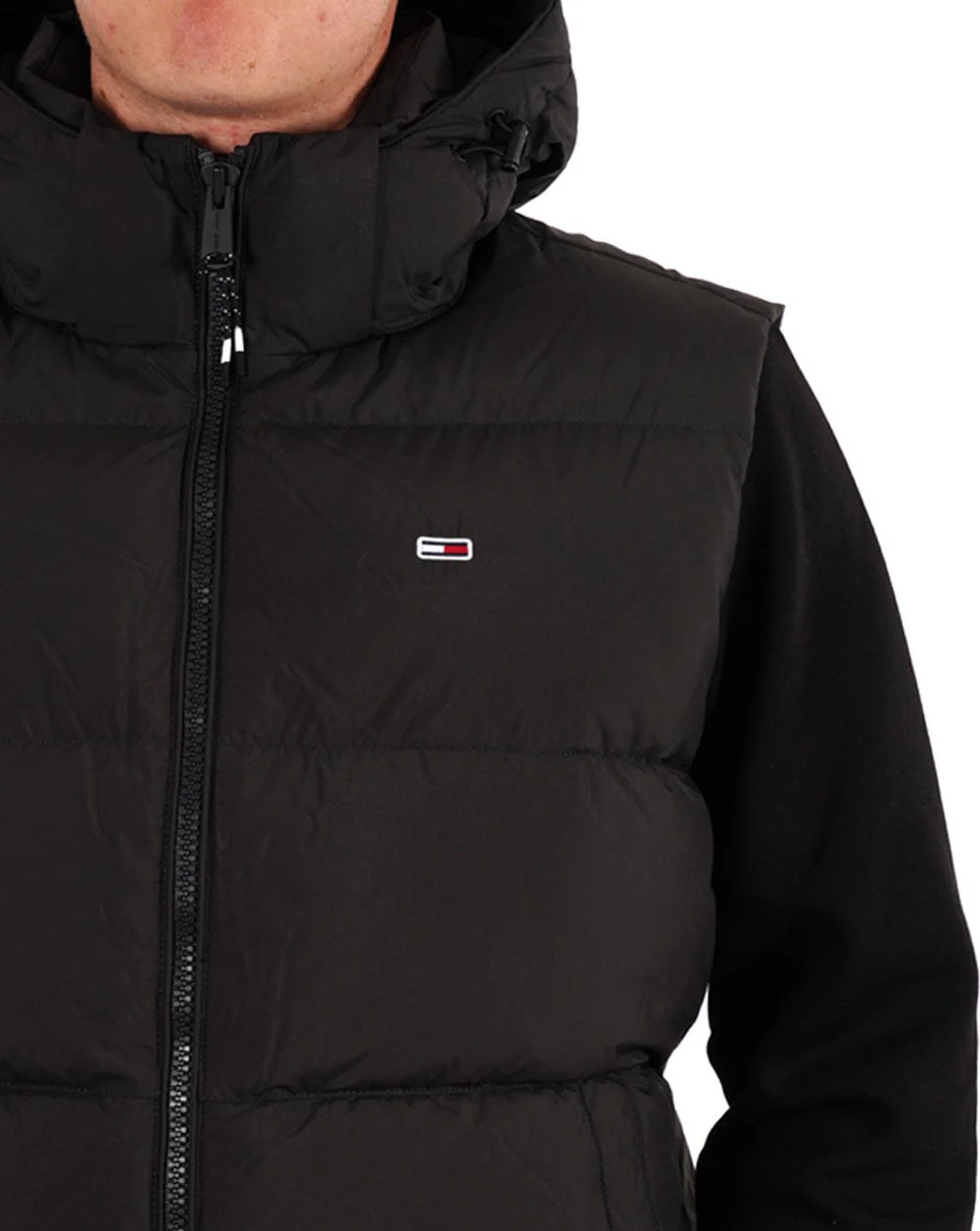 Tommy Jeans Down Hooded Vest Black - Image 2